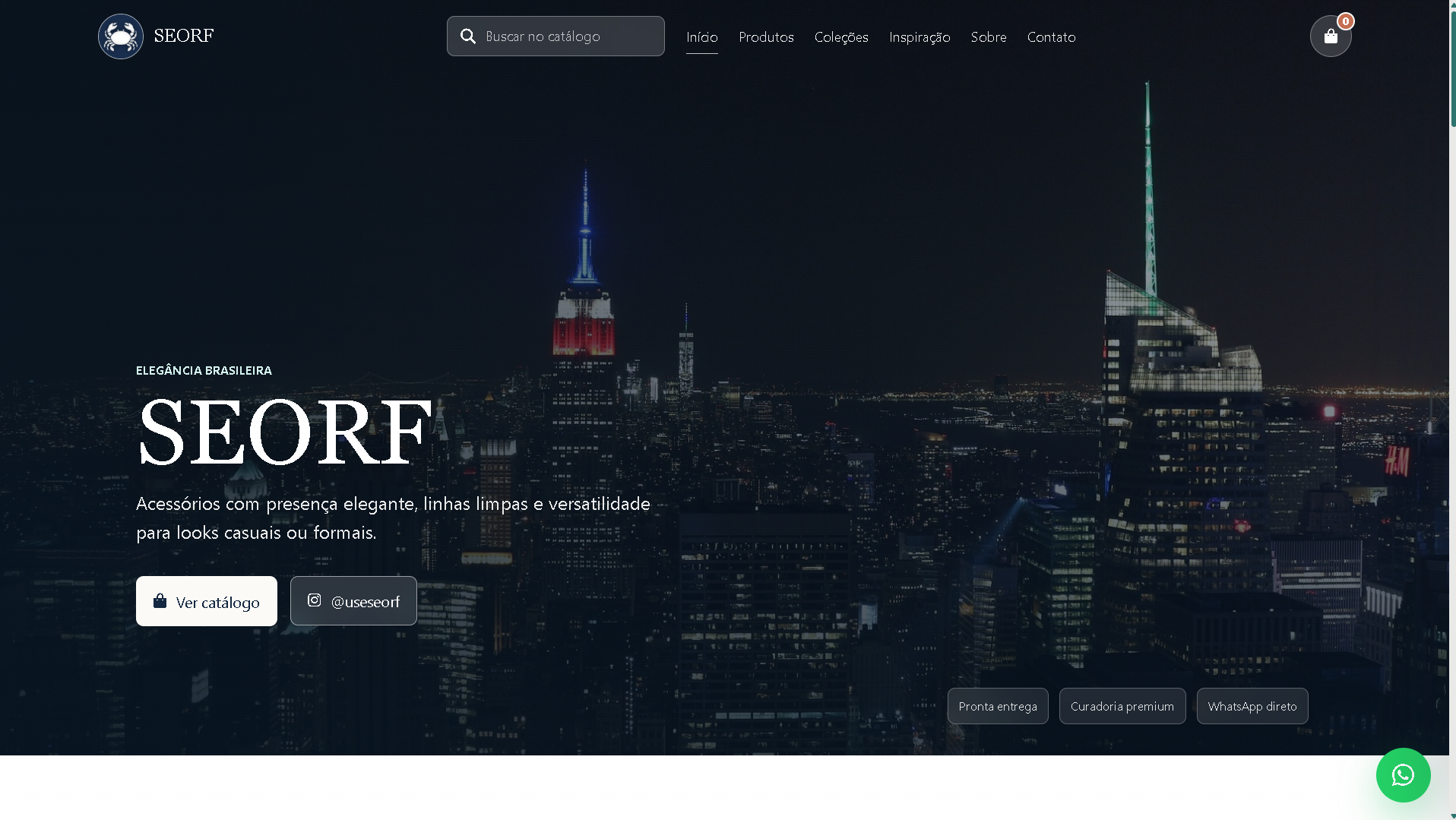 Preview do projeto SEORF